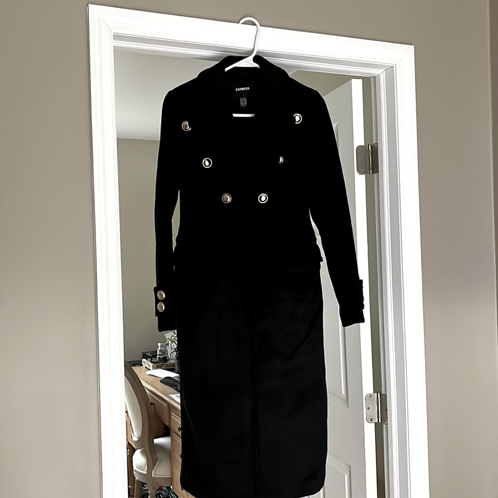 Express black coat NWOT